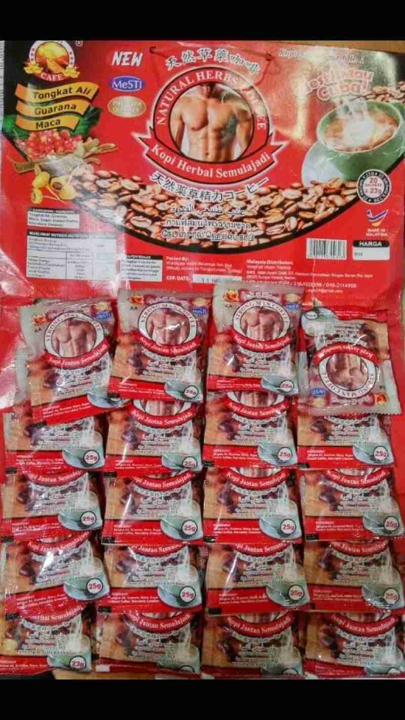 Jual Kopi Semula Jadi Strong Man Coffee 1 Sachet 25 Gram Di Seller