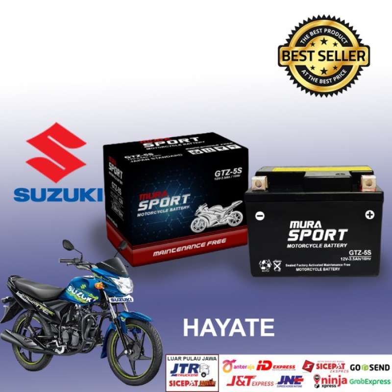 Jual AKI MOTOR SUZUKI HAYATE MURA SPORT GTZ5S ORIGINAL DAN TAHAN LAMA