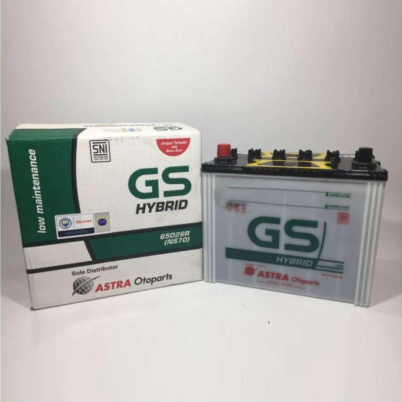 Promo Aki Mobil Gs Hybrid Ns70 65D26R Gs Astra Kijang Panther Lancer