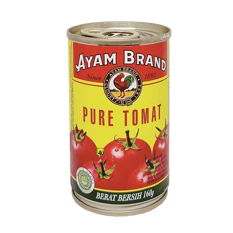 Promo Ayam Brand TOMATO PUREE 160 gr KALENG Diskon 13 di Seller
