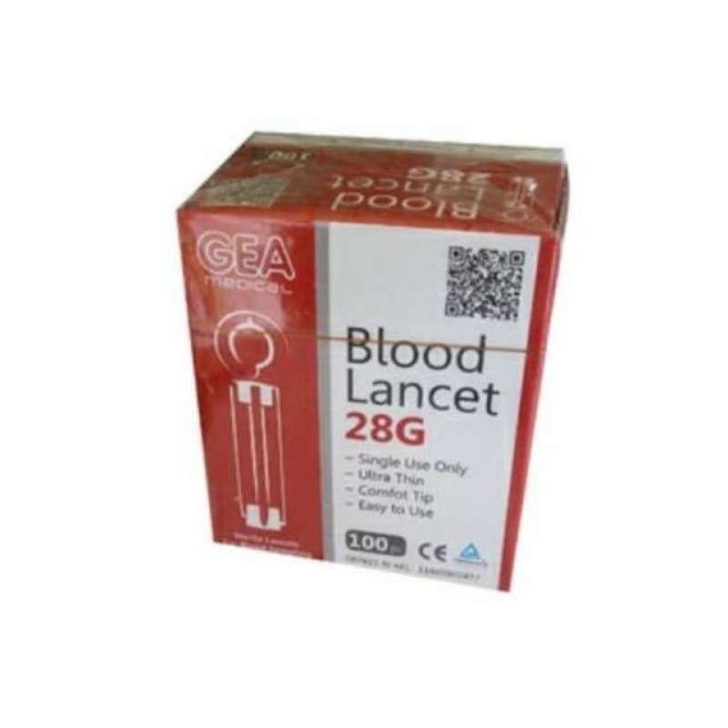 Promo Blood Lancet Gea 28G Jarum Test Gula Darah Blood Lancet Easy