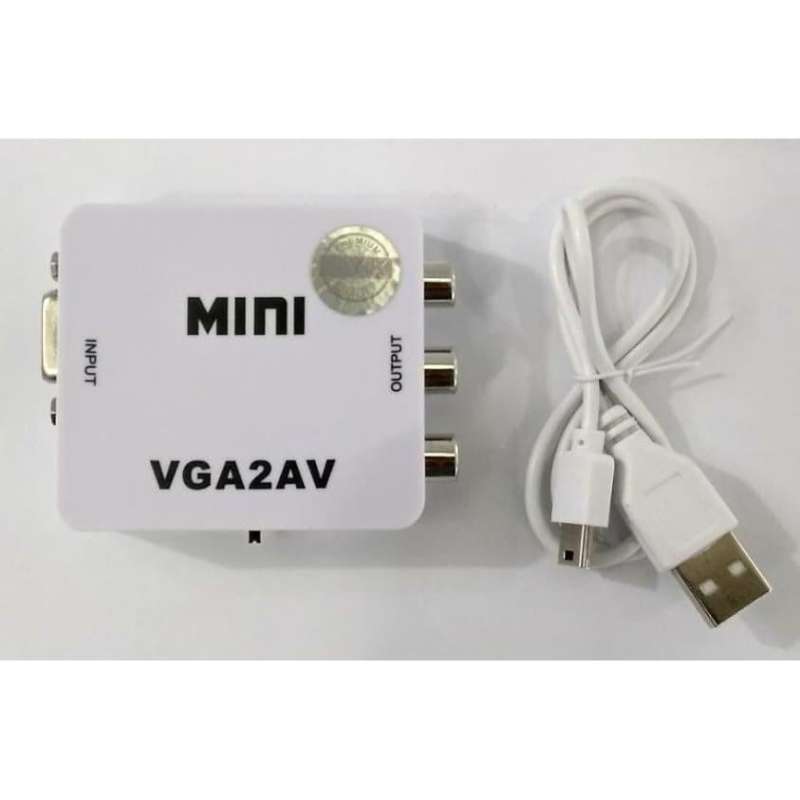 Jual Converter Mini Vga2av [konverter VGA To Rca] Di Seller Dityacom ...