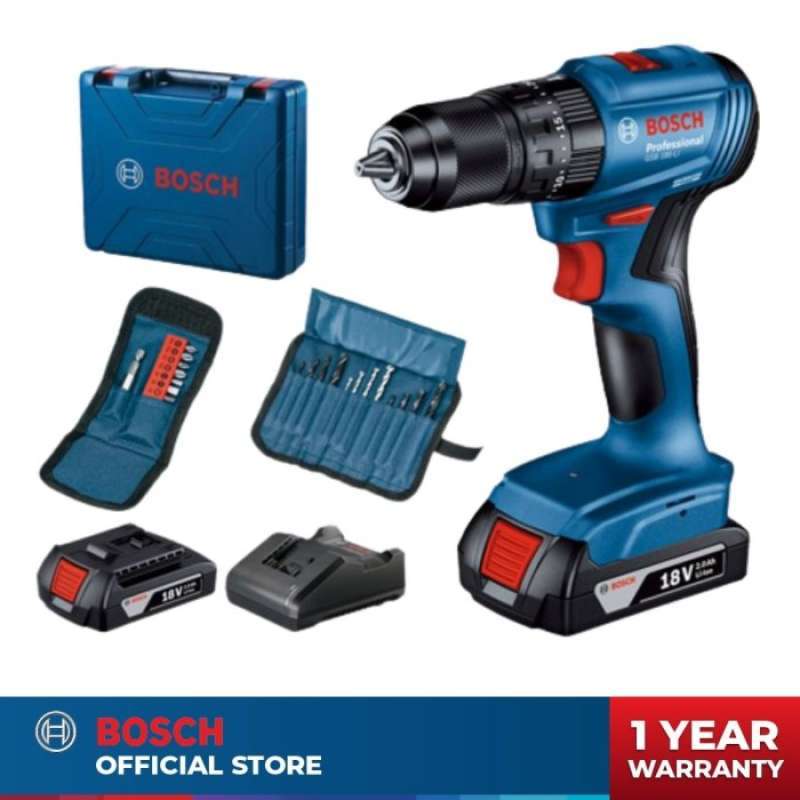 Promo Bosch Gsb 185 Li Brushless Impact Drill With Accessories Diskon ...