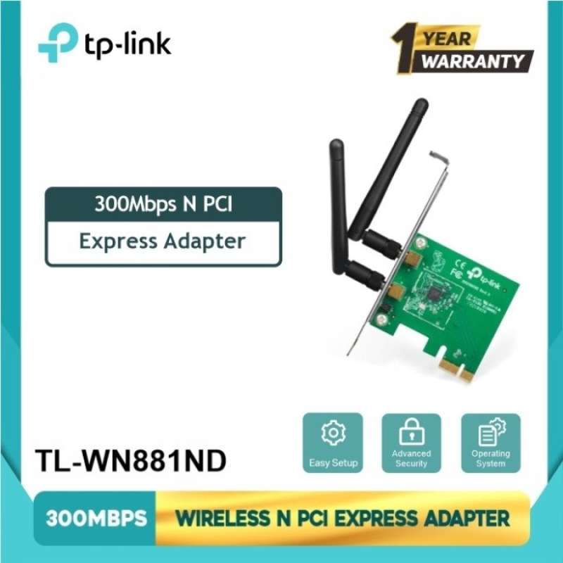 Tp Link Tl Wn881nd Driver Windows Xp Promo TP-LINK TL-WN881ND 300Mbps Wireless N PCI Express Adapter Diskon
