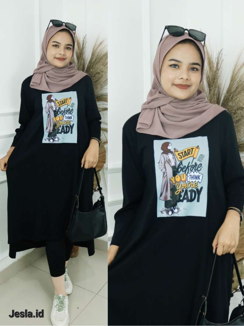 empat_saudara dress wanitadress jeans wanita midi overall kombinasi tile