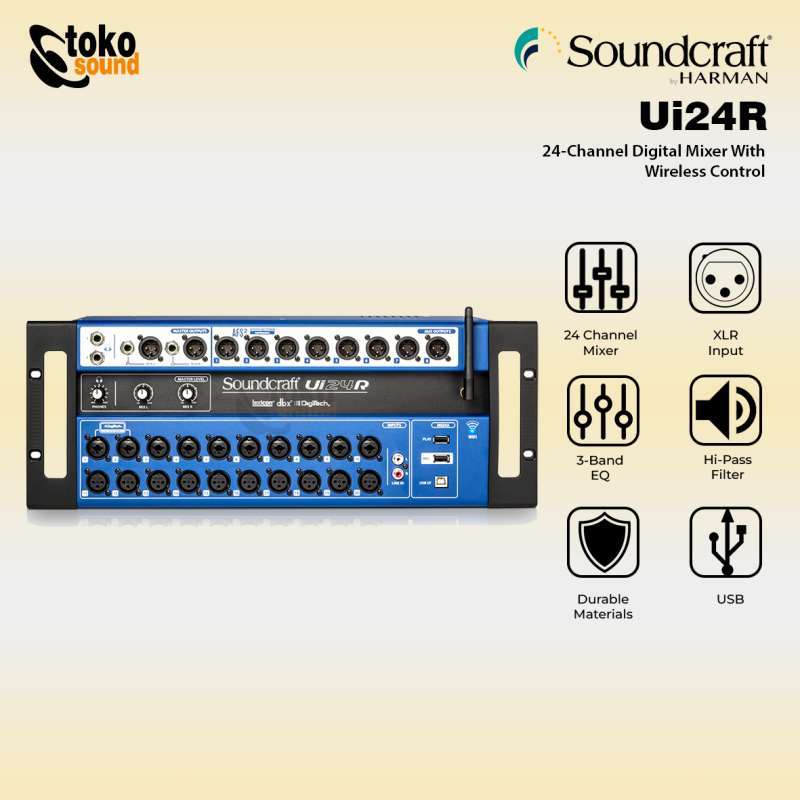 Jual Soundcraft Ui24R 24 Channel Digital Mixer With Remote Control