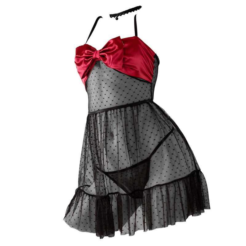 Jual Sexy Lingerie - L1248 - Baju Tidur Lingerie Babydoll Seksi Hitam