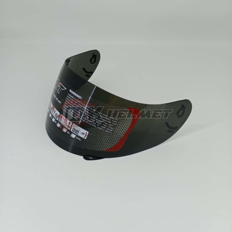 Jual Visor Kaca Helm KYT Warna Dark Smoke Hitam Clear Bening Rainbow