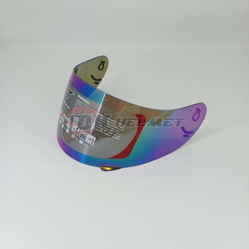 Jual Visor Kaca Helm KYT Warna Dark Smoke Hitam Clear Bening Rainbow