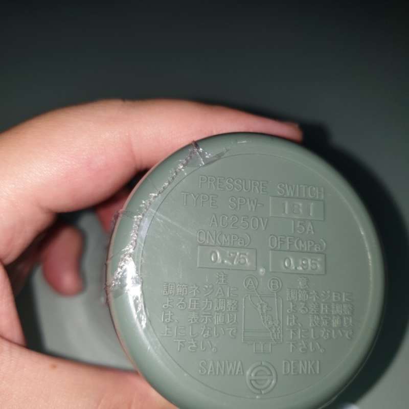 Promo Pressure Switch Original Hitachi Air Compressor Spw181 Spw 181