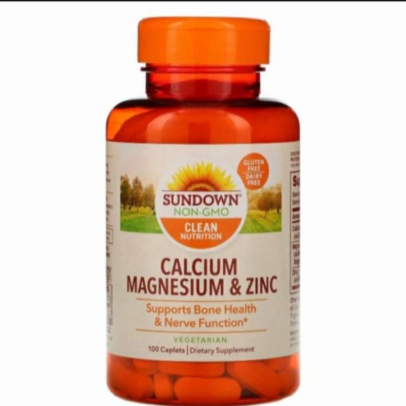 Promo SUNDOWN NON MGO CALCIUM MAGNESIUM & ZINC 100.CAPSUL Diskon 33 di