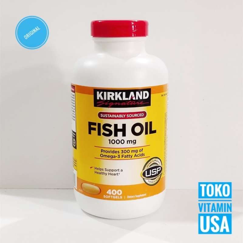 Jual Kirkland Fish Oil 1000 Mg Fish Oil 1000 Mg Omega 3 Fatty Acids Di