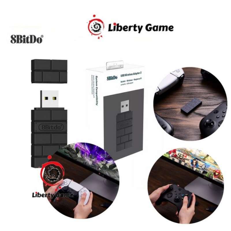 Jual 8bitdo USB Wireless Adapter 2 for Nintendo Switch Xbox Series PS5