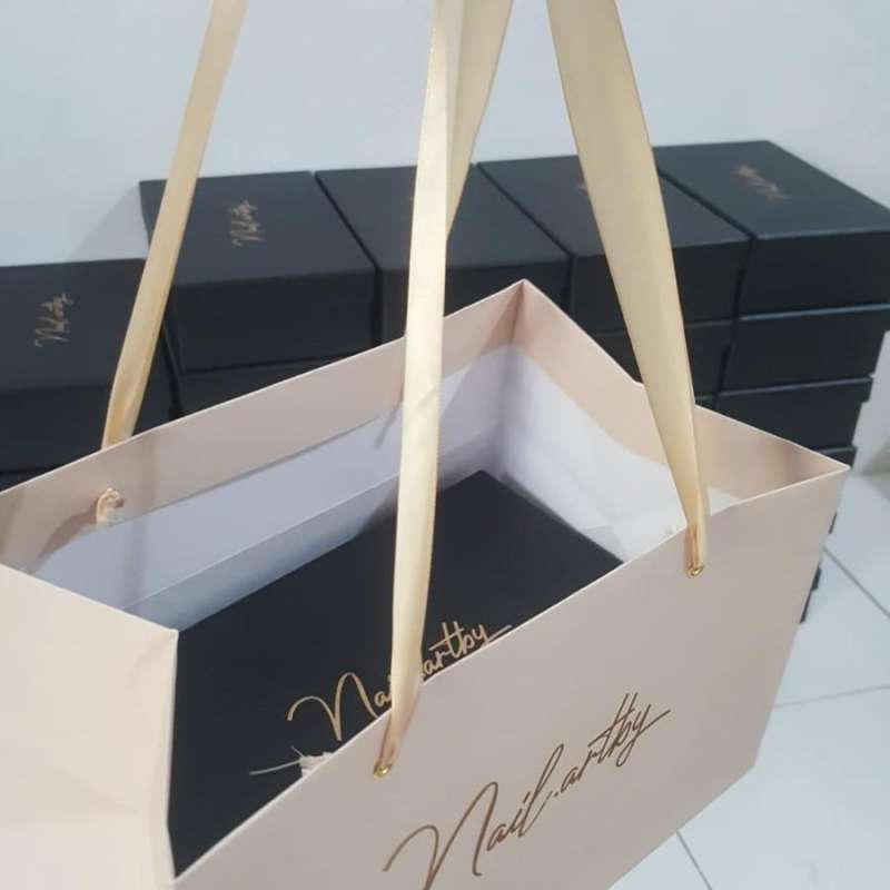 Tas Box Paper Jual Paper Bag Packaging Tas Kertas 25x25x24cm Di Seller Marshmallow ...
