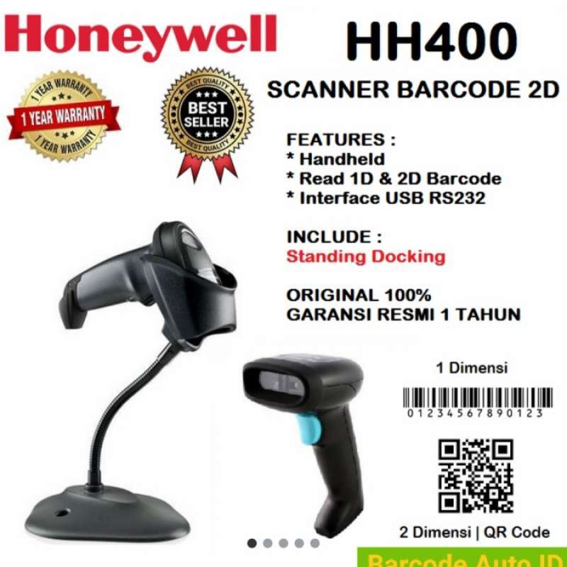 Promo Honeywell barcode scanner 2D ( QR Code ) USB Promo !!! Diskon 23