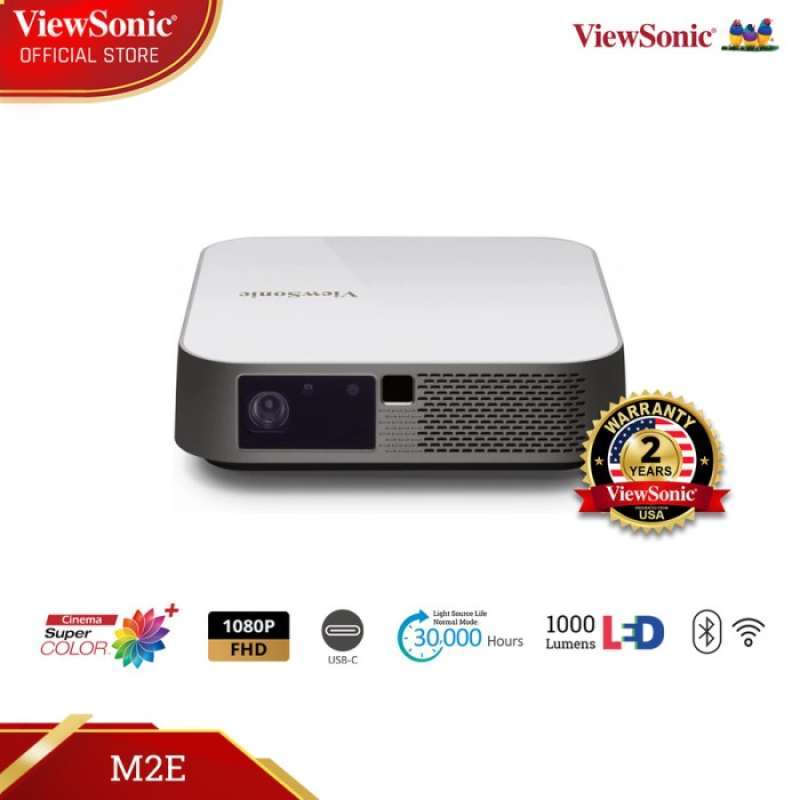 Jual Viewsonic M2e Fullhdportable Smart Projector Harman Kardon Speaker