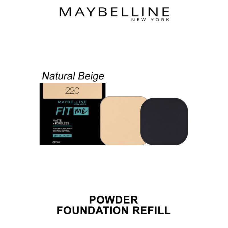Jual MAYBELLINE FIT ME MATTE PORELESS POWDER FOUNDATION REFILL 220