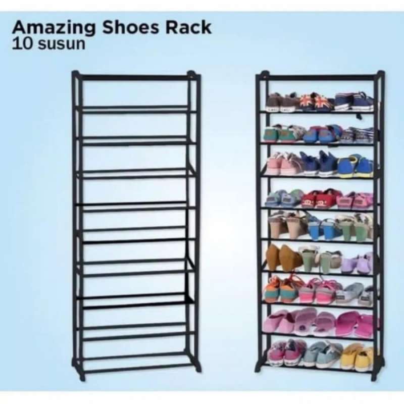 Promo Rak Sepatu Sandal 10 Tingkat Susun Amazing Shoe Rack As Seen On ...
