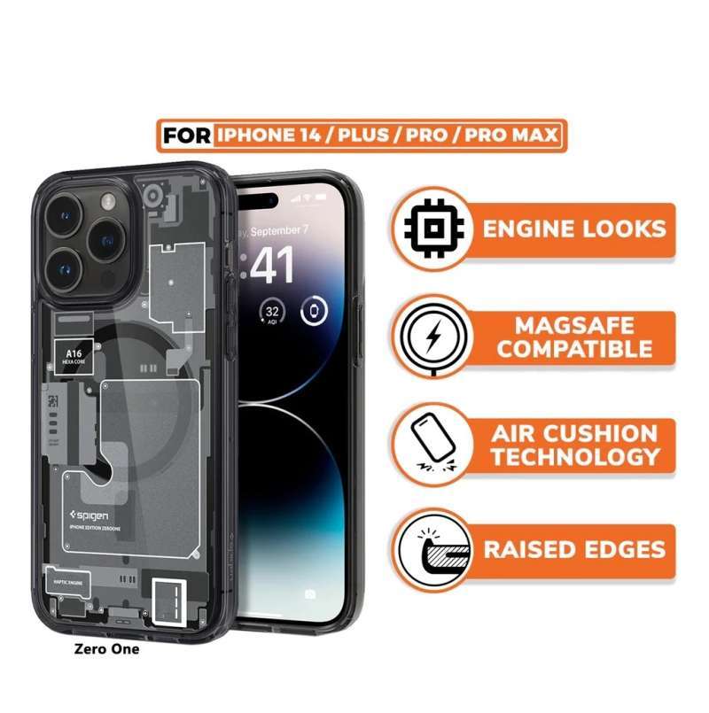 Promo Case iPhone 14 Pro Max Plus Spigen Ultra Hybrid Zero One MagSafe Cover Diskon 3 di Seller