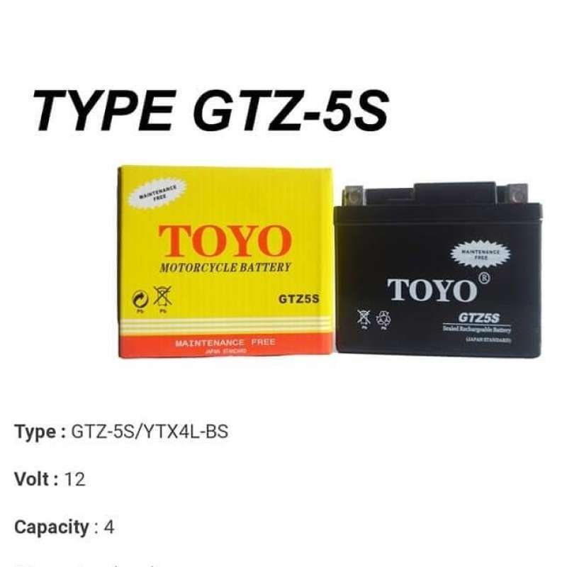 Jual Aki Motor Yamaha Mt15 Xabre R15 Toyo Mf Gtz5s Nano Gel Di Seller
