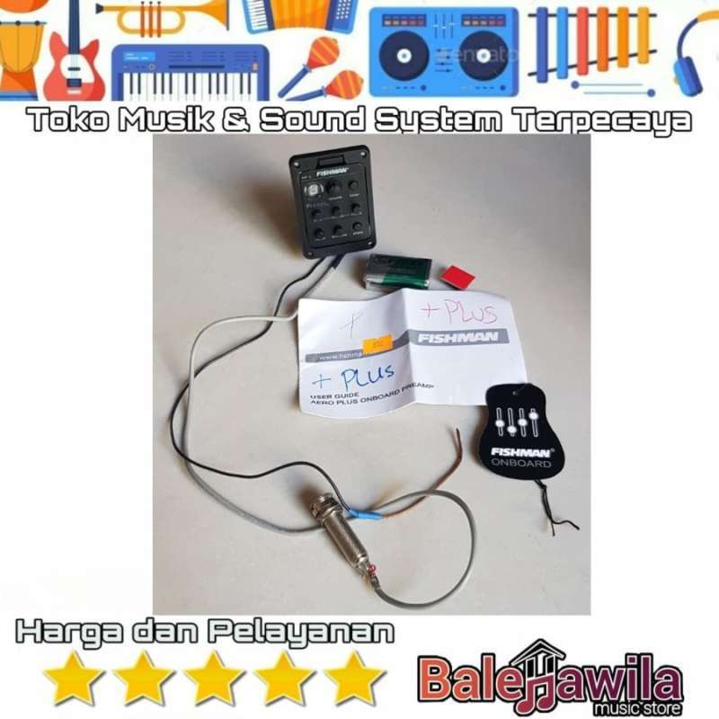 Promo Preamp Gitar Akustik Fishman Presys + Plus Original Korea Fishman