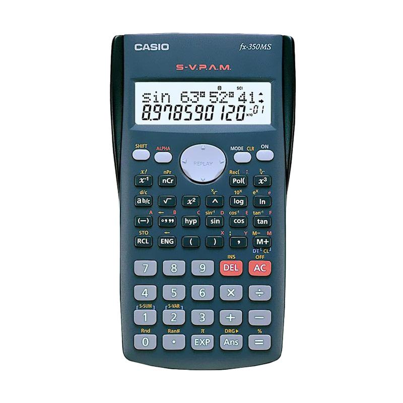 Promo CASIO FX-350MS Kalkulator - Hitam Abu Diskon 2% di Seller concept shop Official Store