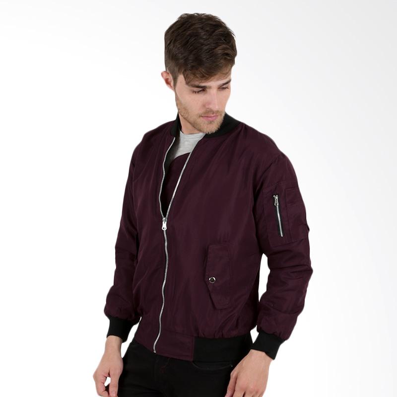 Jual Jaket  Reverseable Military  Bomber  HX Maroon Online 