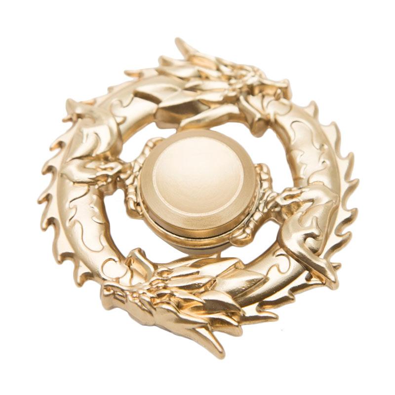 Jual HAN Fidget Spinners Metal Dragon Naga Gold Limited 