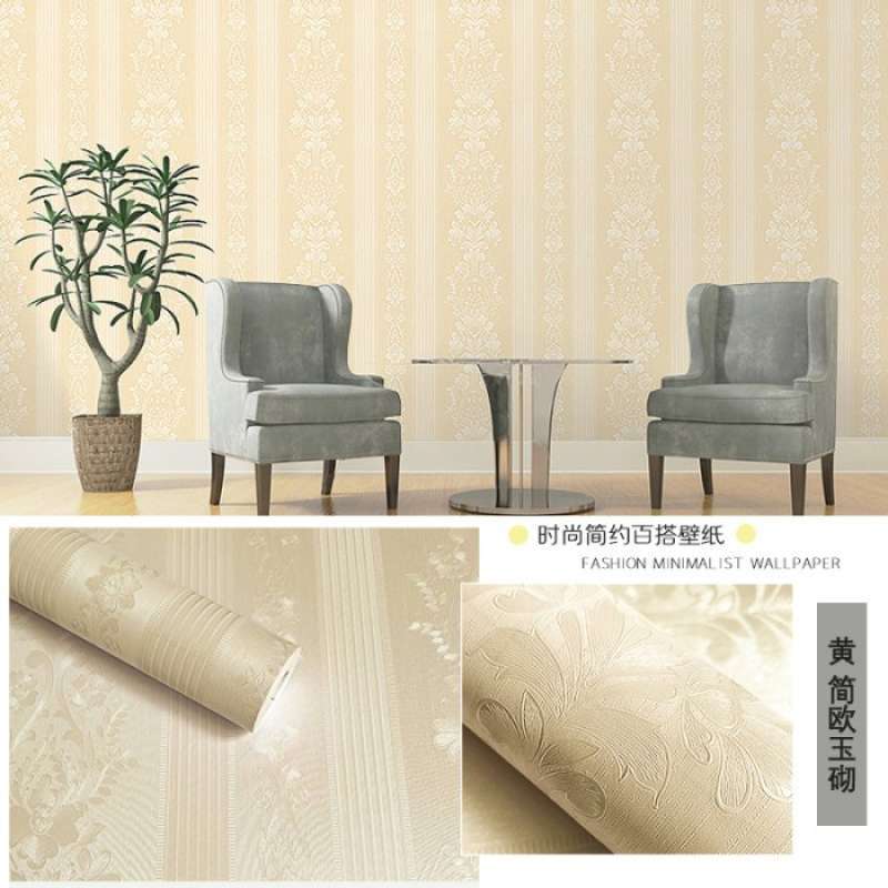 Promo Home Wallpaper Sticker Dinding Gold Rose Flower 45cm x 10 m Diskon 25 di Seller Ar