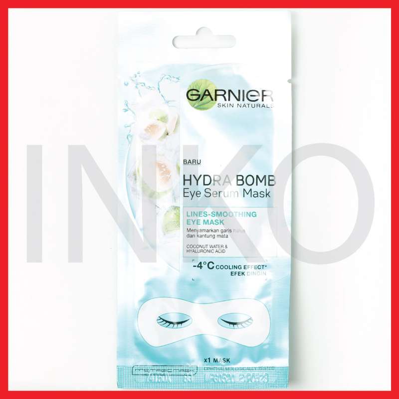 Jual GARNIER HYDRA BOMB EYE SERUM MASK LINES SMOOTHING EYE MASK 6GR di