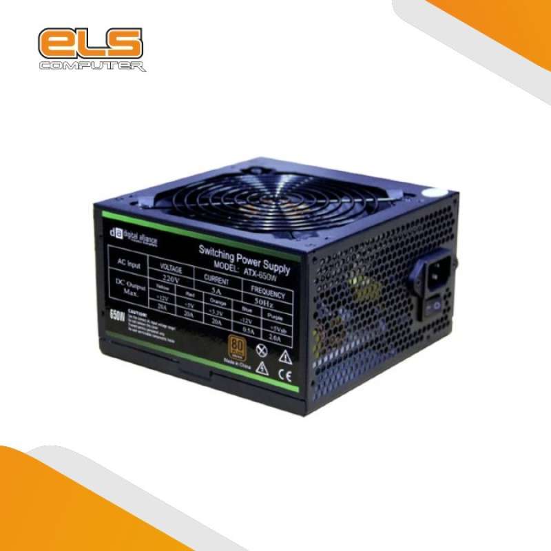 Jual Power Supply Gaming Digital Alliance 650watt 80 Plus Bronze Di