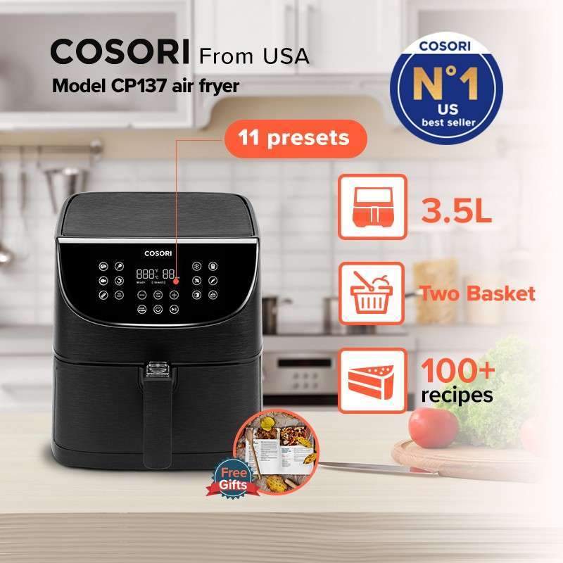 Jual COSORI Air Fryer CP137AF 3,7 Liter Penggorengan Tanpa Minyak