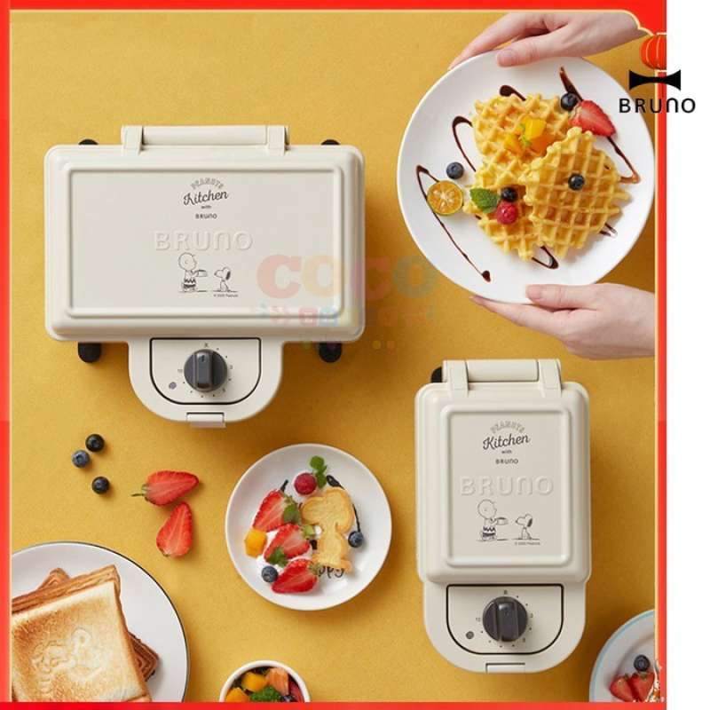 Jual Bruno Snoopy Moomin Single Sandwich Waffle Maker 4 Plate Moomin