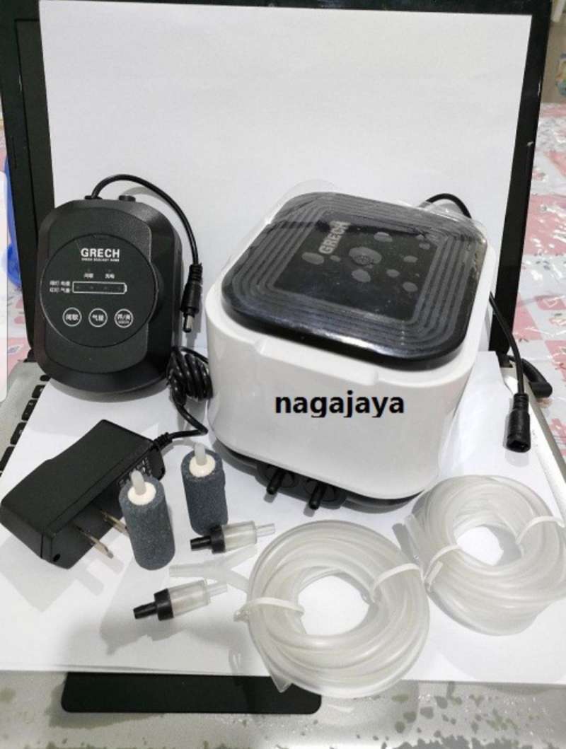 Promo ACDC Sunsun Grech aerator 2 lubang ac/dc CQB aerator aquarium