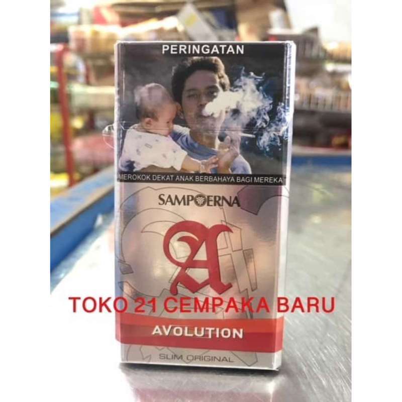 Jual Rokok A SAMPOERNA AVOLUTION SLIM ORIGINAL 20 BATANG Merah Red