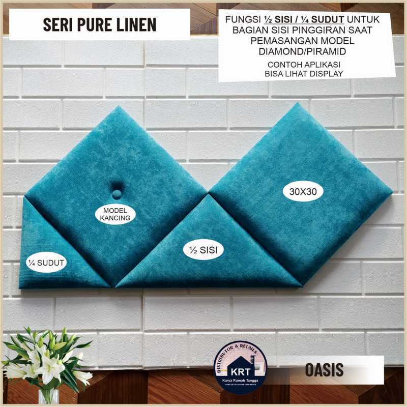 Jual PURE LINEN Headboard Bed Wall Panel Kedap Suara/Wall Foam 3D