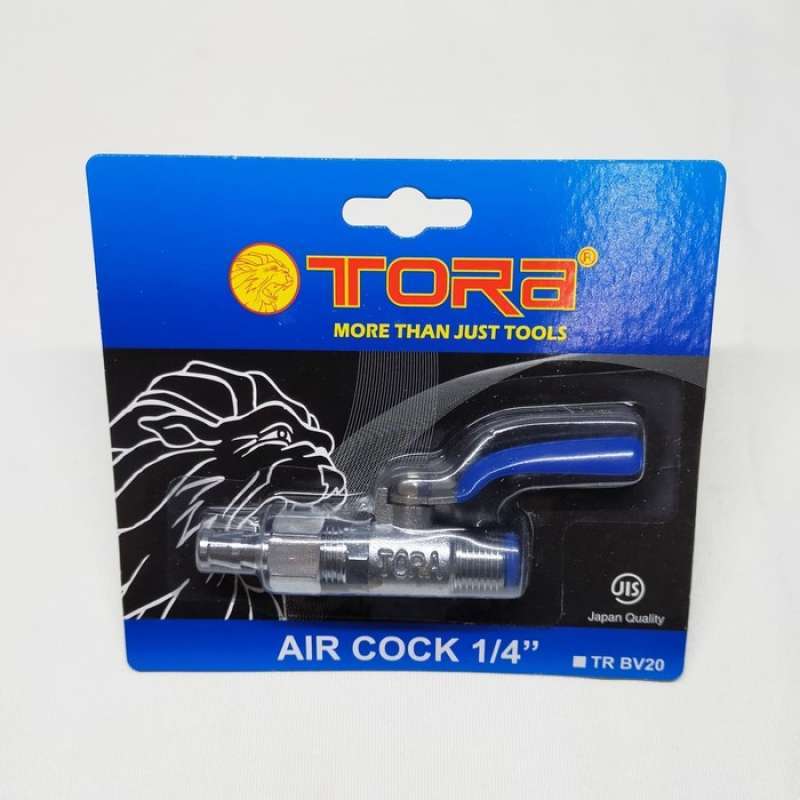 Jual Stop Kran Angin 1/4 Tora Kompresor / Ball Valve Air Cock Keran di