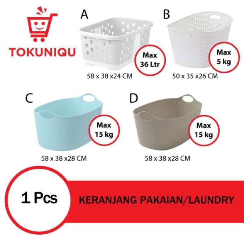 Promo Keranjang Baju Pakaian Besar Keranjang Baju Laundry Kotor Bersih