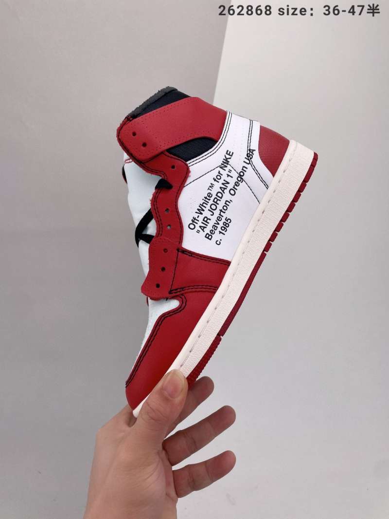 Jual Original NIKE offwhite x NIKE AIR JORDAN 1 ow red co branding no