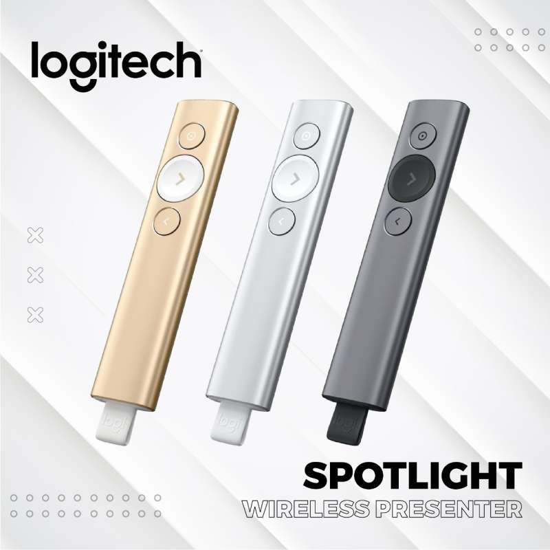 Jual Laser Pointer Wireless Presenter Logitech Spotlight Presenter Abuabu di Seller Surya