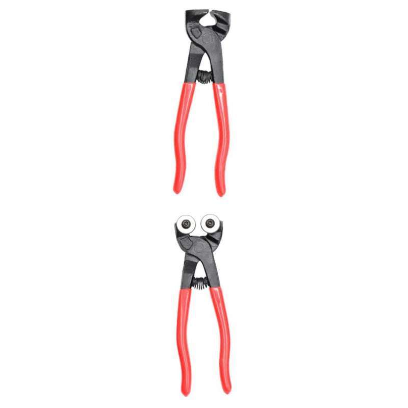 Promo 2xProfessional Wheeled Tile Nipper Cutting Plier Mosaic Nippers