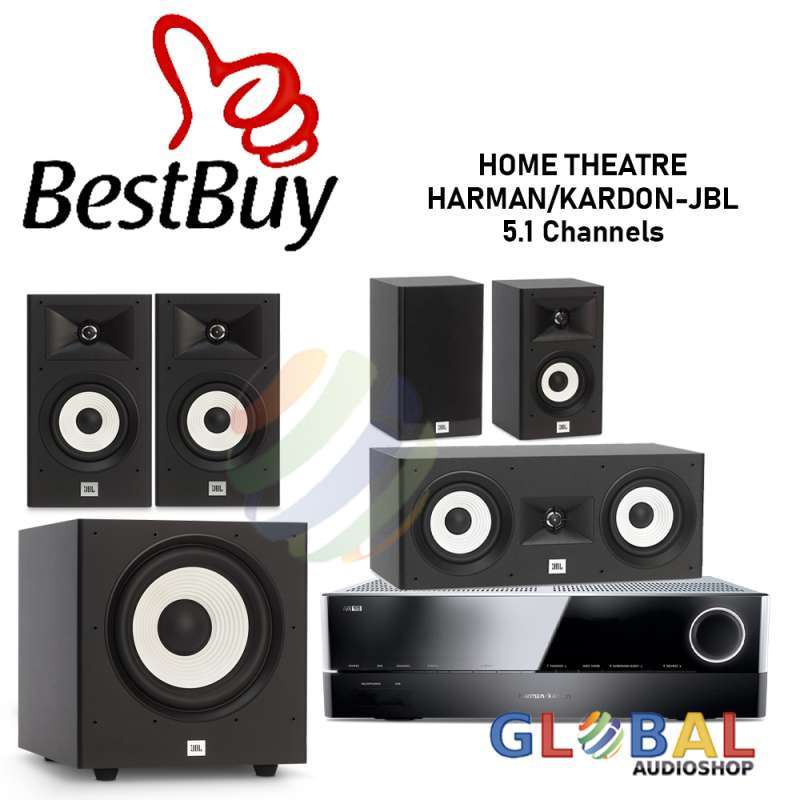 Jual Home Theatre 5.1 Harman Kardon Amplifier AVR151S Speaker JBL Stage