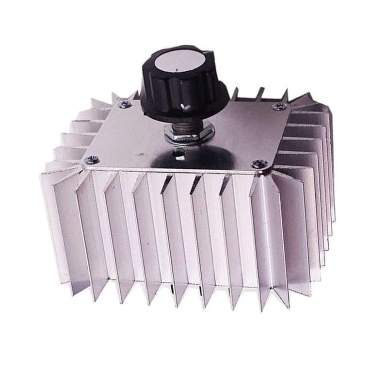 Jadeshay SCR Spanningsregelaar, AC 220 V SCR Snelheidsregelaar Elektrische Spanningsregelaar Motor Ventilatorsnelheidsregelaar Dimmer Licht Temperatuurregeling Motor Snelheidsregelaar, EU Stekker