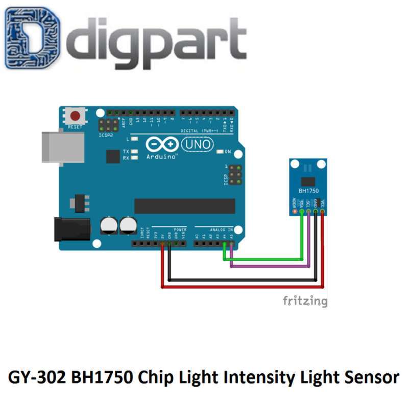 Jual Gy-302 Bh1750 Chip Light Intensity Light Modulesensor Cahaya ...