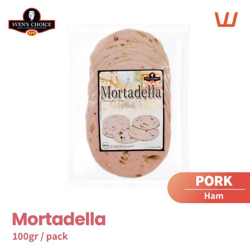 Jual Mortadella Mushroom Pork Ham Babi Sven's Choice 100gr di Seller