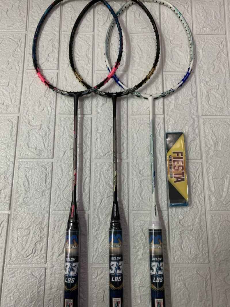 Jual RAKET BADMINTON POWER MAX SPITFIRE 68 ORIGINAL FREE PEMASANGAN ...