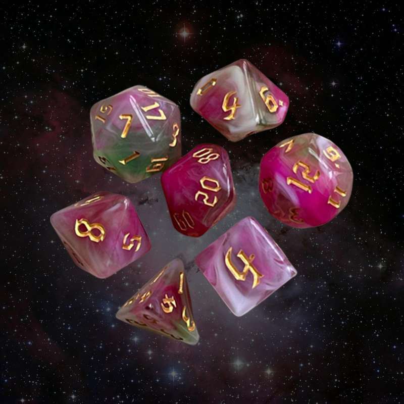 Promo 7x Painted Polyhedral Dice Family Games for DND RPG MTG Card Games Families E Diskon 33