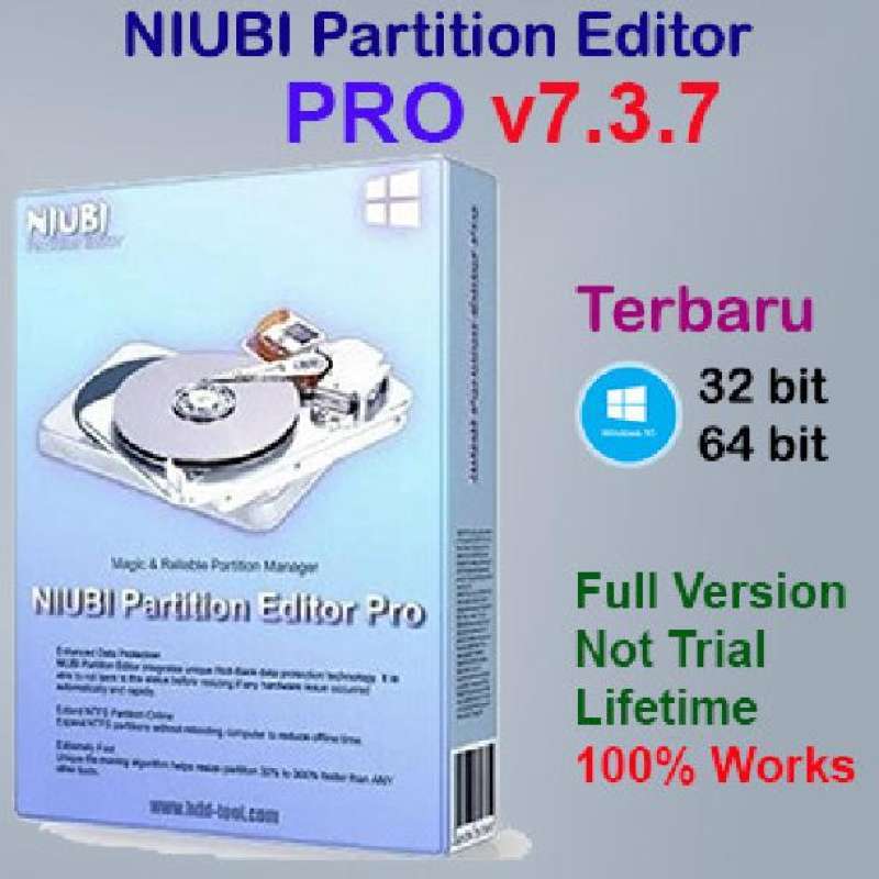 Jual NIUBI Partition Editor Professional Full Version di Seller