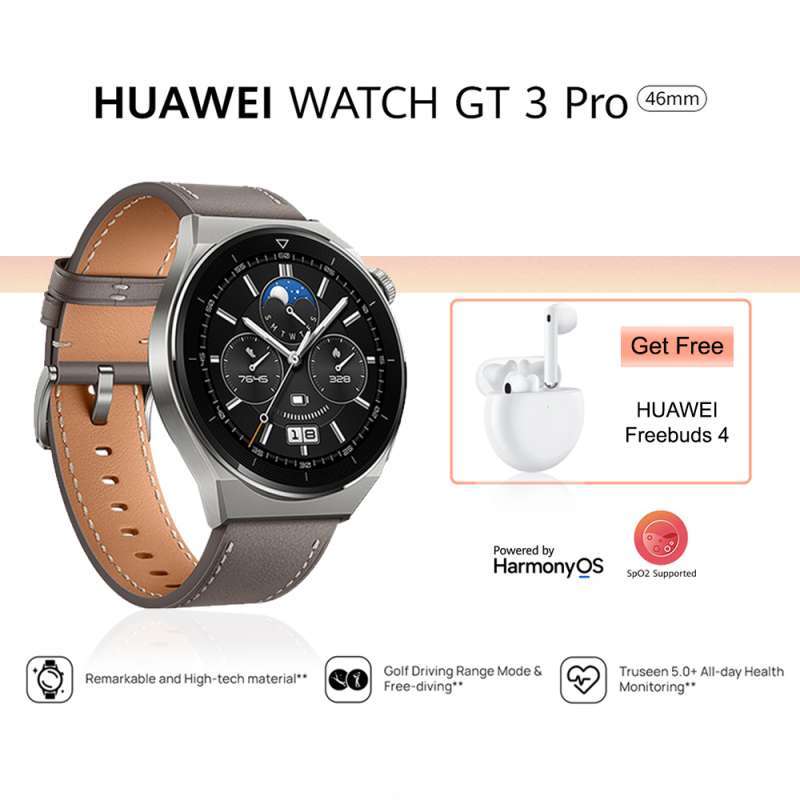 Jual HUAWEI WATCH GT 3 Pro Titanium 46mm - Garansi Resmi di Seller ...