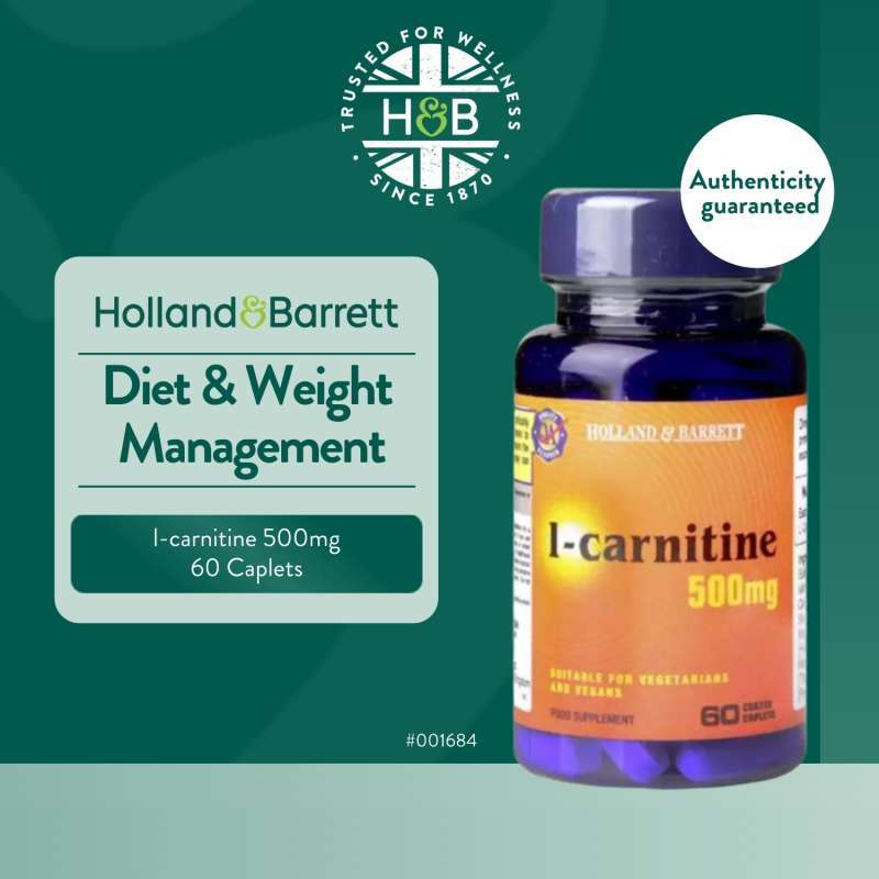 Jual Holland & Barret Lcarnitine 60 Caplets 500mg di Seller Holland